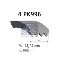 Curea transmisie DT Spare Parts 7.54816
