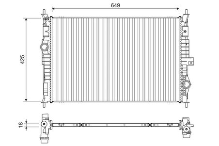 Radiator racire motor Valeo 701109