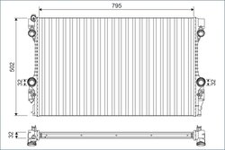 Radiator racire motor Valeo 701126