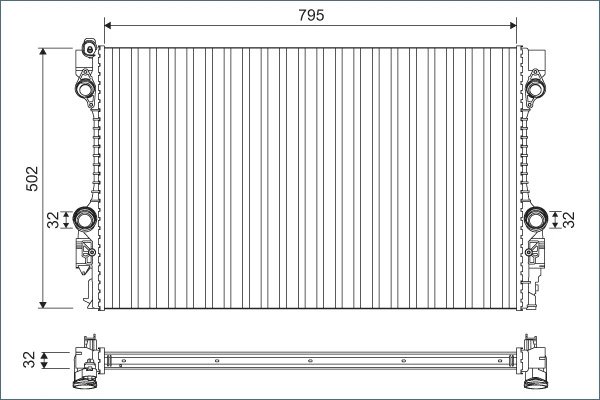 Radiator racire motor Valeo 701126