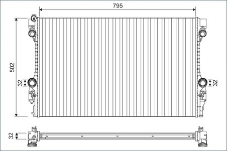 Radiator racire motor Valeo 701126