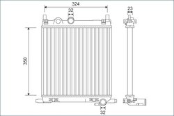 RADIATOR RACIRE MOTOR VALEO 701128 - Compatibil cu SEAT, SKODA, VW