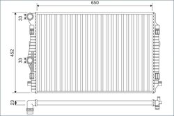 RADIATOR RACIRE MOTOR VALEO 701132 - Piesa auto compatibila cu mai multe marci