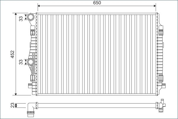 Radiator racire motor Valeo 701132