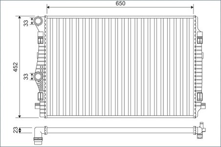 Radiator racire motor Valeo 701132