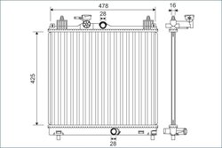 Radiator racire motor Valeo 701138