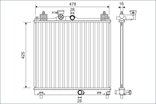 Radiator racire motor Valeo 701138