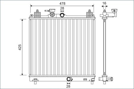 Radiator racire motor Valeo 701138