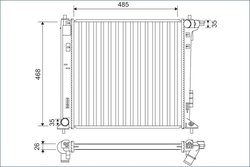 Radiator racire motor Valeo 701140
