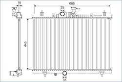 Radiator racire motor Valeo 701164