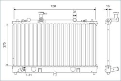 RADIATOR RACIRE MOTOR VALEO 701168 - Compatibil cu MAZDA