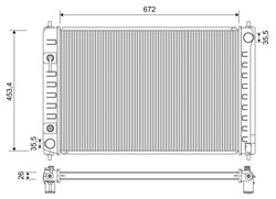Radiator racire motor Valeo 701195