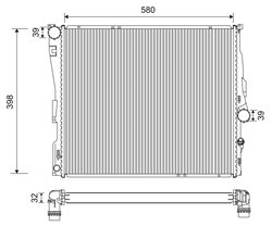 RADIATOR RACIRE MOTOR VALEO 701200 - Compatibil cu BMW