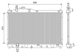 Radiator racire motor Valeo 701205