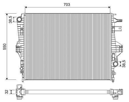 Radiator racire motor Valeo 701225