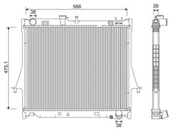 Radiator racire motor Valeo 701231
