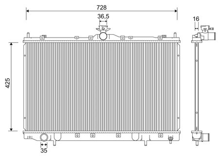 Radiator racire motor Valeo 701239