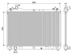 Radiator racire motor Valeo 701243
