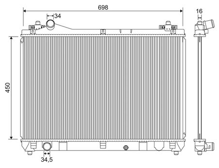 Radiator racire motor Valeo 701243