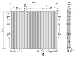 Radiator racire motor Valeo 701345