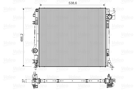 Radiator racire motor Valeo 701516
