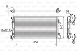 Radiator racire motor Valeo 701522
