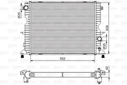 RADIATOR RACIRE MOTOR VALEO 701545 - Compatibil cu LAND ROVER
