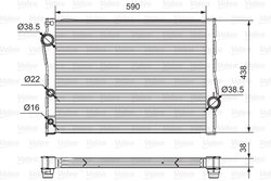 Radiator racire motor Valeo 701549