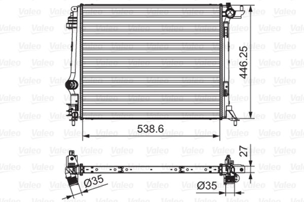 Radiator racire motor Valeo 701662