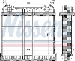 SCHIMBATOR CALDURA INCALZIRE HABITACLU NISSENS 70225 - Compatibil cu AUDI