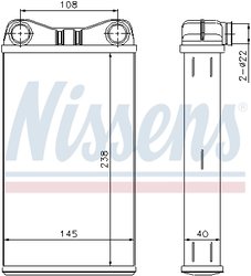 SCHIMBATOR CALDURA INCALZIRE HABITACLU NISSENS 70227 - Compatibil cu AUDI, SEAT