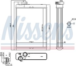 SCHIMBATOR CALDURA INCALZIRE HABITACLU NISSENS 70231 - Compatibil cu AUDI