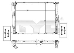 Radiator racire motor TYC 703-0004