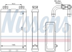 SCHIMBATOR CALDURA INCALZIRE HABITACLU NISSENS 70520 - Compatibil cu BMW