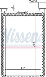 Schimbator caldura incalzire habitaclu Nissens 70526