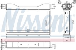 Schimbator caldura incalzire habitaclu Nissens 70528