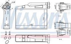 SCHIMBATOR CALDURA INCALZIRE HABITACLU NISSENS 70530 - Compatibil cu BMW