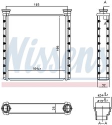 SCHIMBATOR CALDURA INCALZIRE HABITACLU NISSENS 70533 - Compatibil cu BMW, MINI
