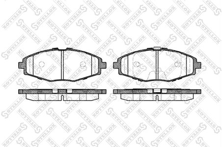Set placute frana Stellox 707 000B-SX