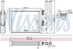 SCHIMBATOR CALDURA INCALZIRE HABITACLU NISSENS 707076 - Compatibil cu MITSUBISHI