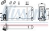 SCHIMBATOR CALDURA INCALZIRE HABITACLU NISSENS 707184 - Compatibil cu NISSAN, OPEL, RENAULT, VAUXHALL