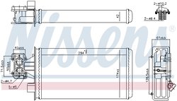 SCHIMBATOR CALDURA INCALZIRE HABITACLU NISSENS 707207 - Compatibil cu IVECO