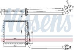 SCHIMBATOR CALDURA INCALZIRE HABITACLU NISSENS 707217 - Compatibil cu MERCEDES-BENZ