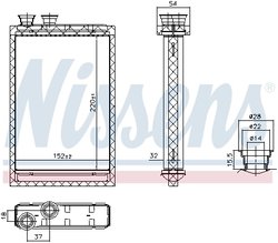 Schimbator caldura incalzire habitaclu Nissens 707224