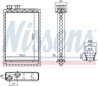 Schimbator caldura incalzire habitaclu Nissens 707224