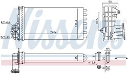 SCHIMBATOR CALDURA INCALZIRE HABITACLU NISSENS 707268 - Compatibil cu CITROEN, PEUGEOT