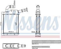 SCHIMBATOR CALDURA INCALZIRE HABITACLU NISSENS 707279 - Compatibil cu SEAT, VW