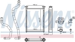 SCHIMBATOR CALDURA INCALZIRE HABITACLU NISSENS 707290 - Compatibil cu NISSAN