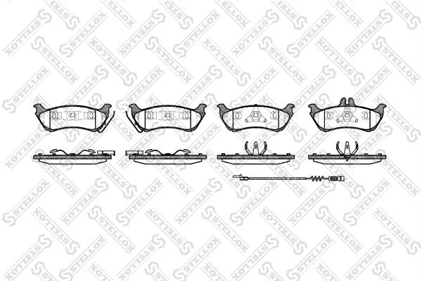 Set placute frana Stellox 709 011B-SX