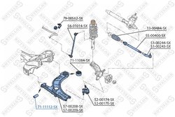 Bucsa suspensie Stellox 71-11112-SX